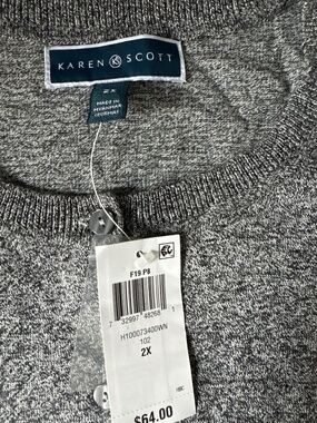 Karen Scott Grey cardigan